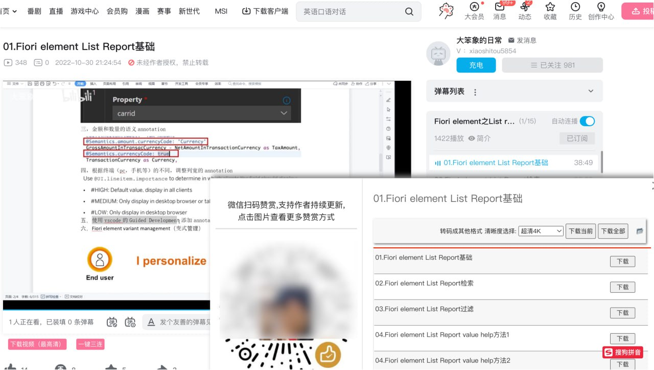 沐阳B站视频批量下载工具