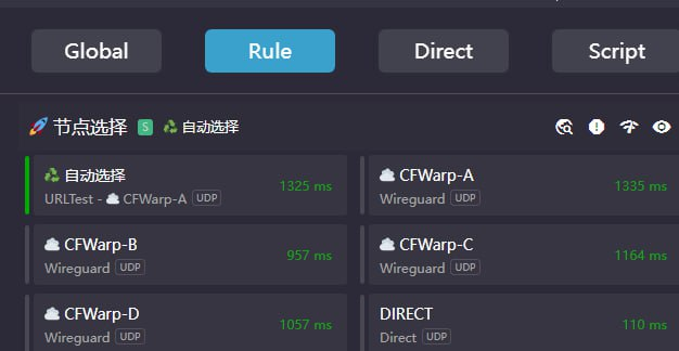 Clash来使用Cloudflare Warp+ 免费，无限流量